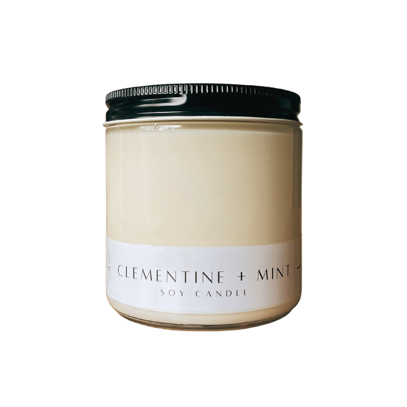 Clementine + Mint Scented Candle