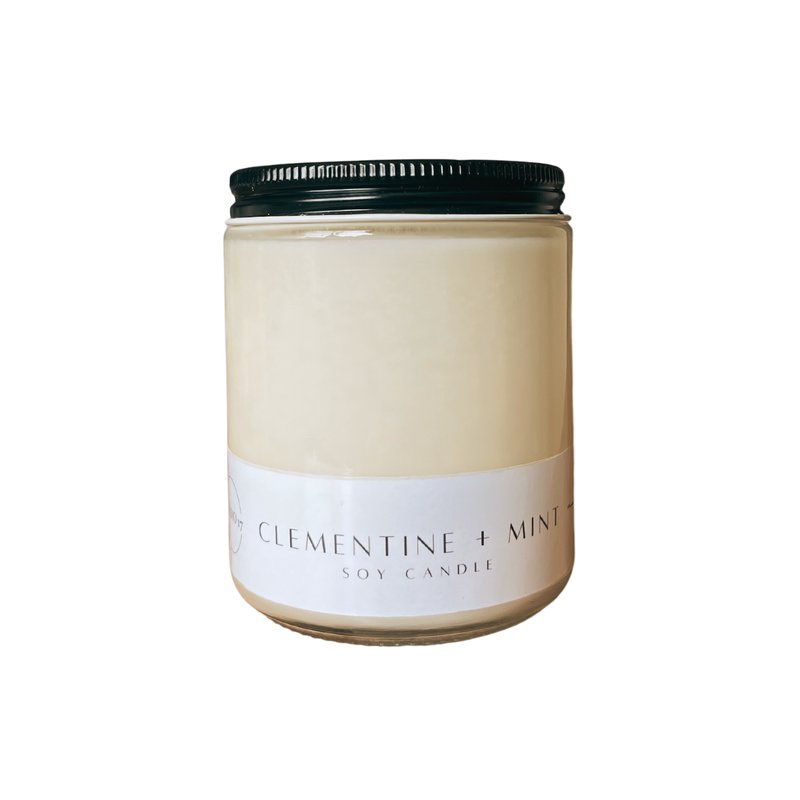 Clementine + Mint Scented Candle