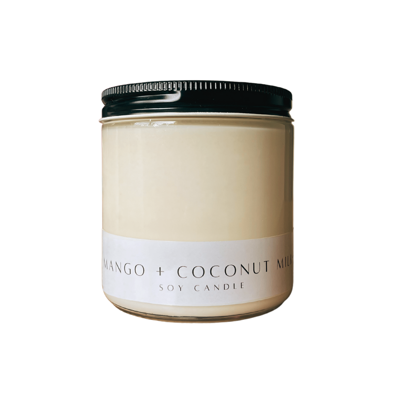 Mango + Coconut Milk Scented Candle