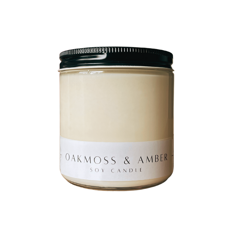 Oakmoss & Amber Scented Candle