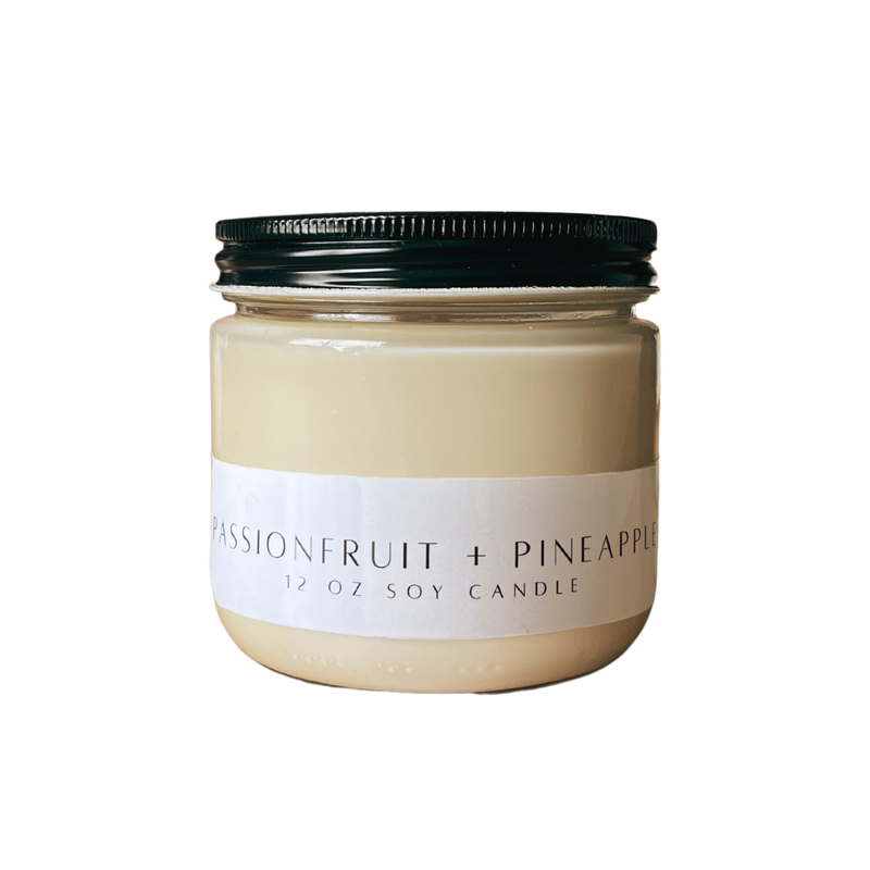 Passionfruit + Pineapple Scented Candle