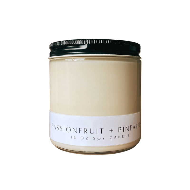 Passionfruit + Pineapple Scented Candle