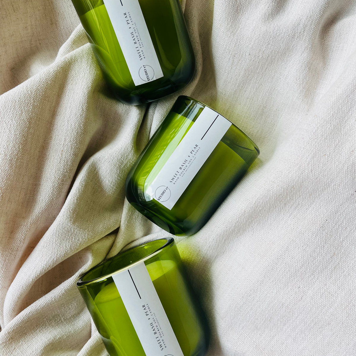 Sweet Basil + Pear Scented Candle