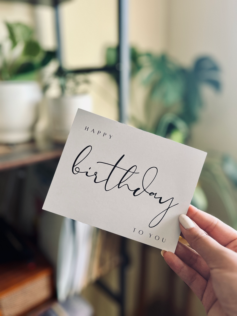 "Happy Birthday" Card